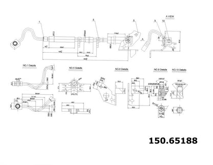 Centric Parts Brake Hydraulic Hose for Ford F-150 2005-2008 Lincoln Mark LT 2006-2008 150.65188