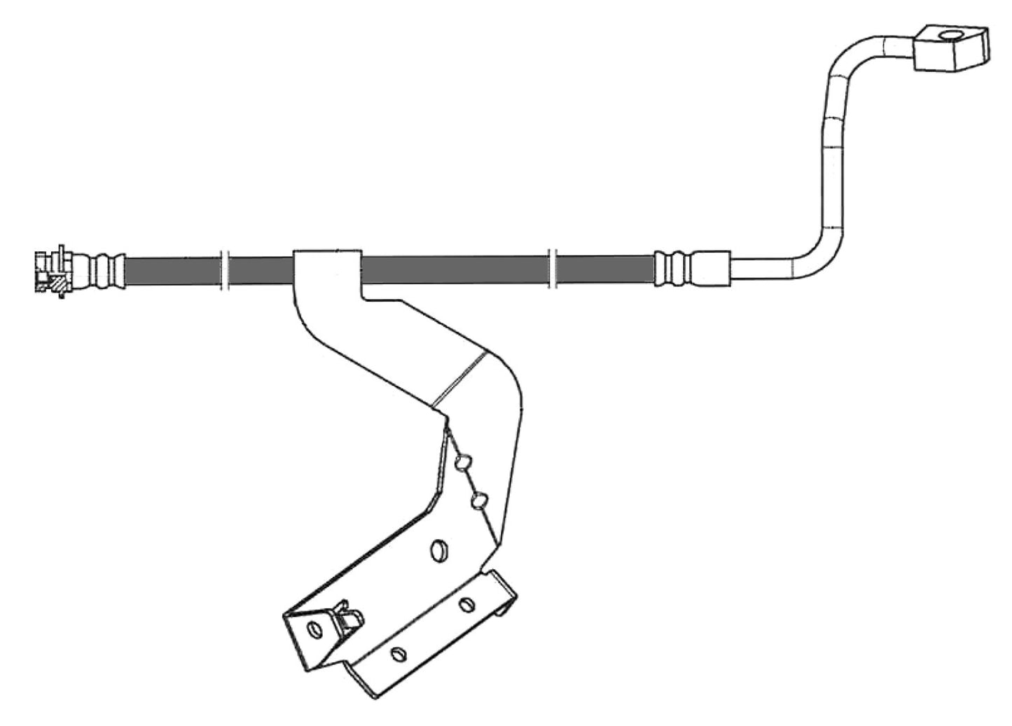 Stoptech Centric Brake Hose - Front Right 150.65209