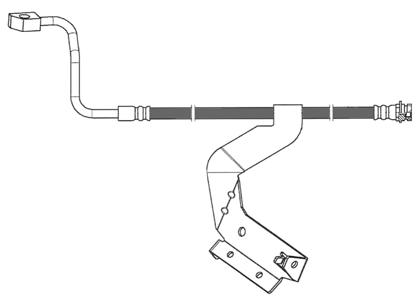 Stoptech Centric Brake Hose - Front Left 150.65210