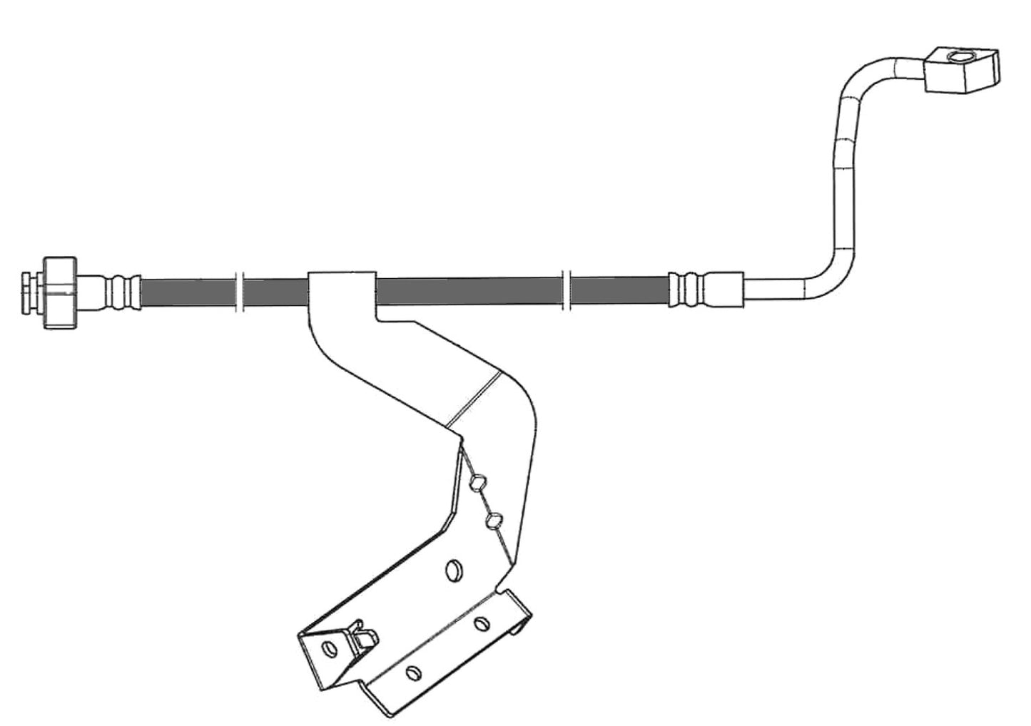 Centric Parts Brake Hydraulic Hose for 2010-2012 Ford F-350 Super Duty 150.65215