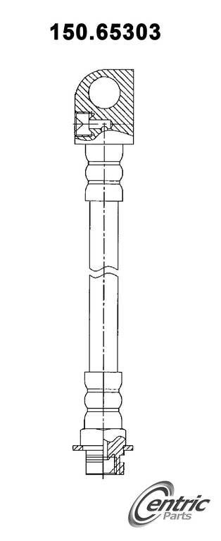 Centric Parts Brake Hydraulic Hose 150.65303