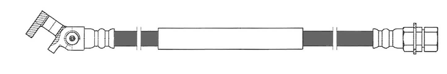 Stoptech Centric Brake Hose - Rear 150.65349