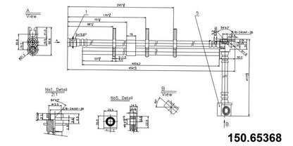 Centric Parts Brake Hydraulic Hose 150.65368