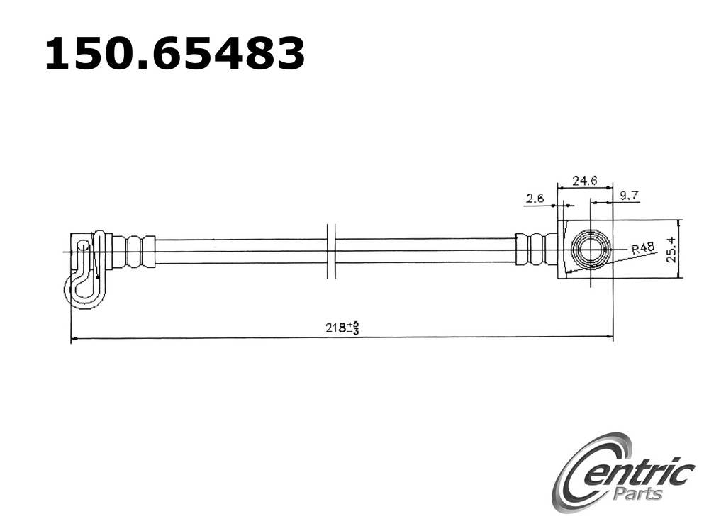 Centric Parts Brake Hose 150.65483