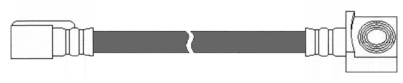 Centric Parts Brake Hydraulic Hose 150.65486
