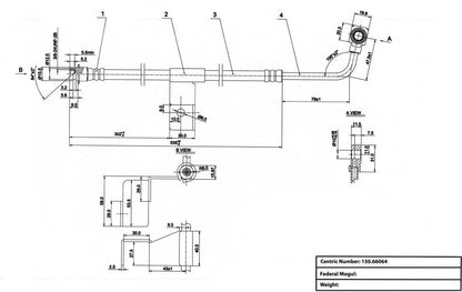 Centric Parts Brake Hose 150.66064