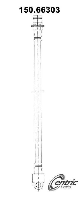 Stoptech Centric Brake Hose - Rear 150.66303