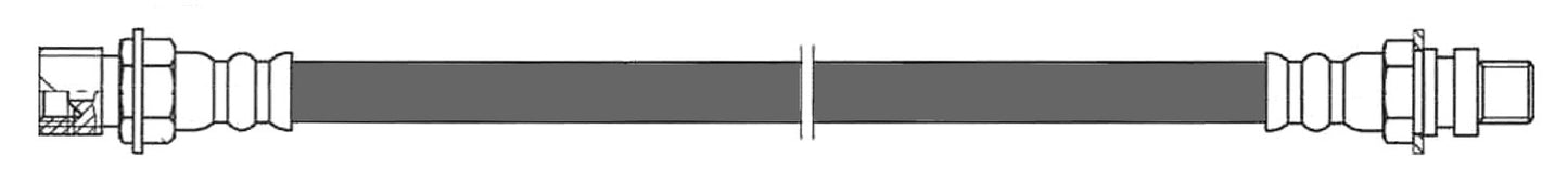 Centric Parts Brake Hydraulic Hose for 1966-1963 Chevrolet C10 Pickup C20 Suburban 150.66326
