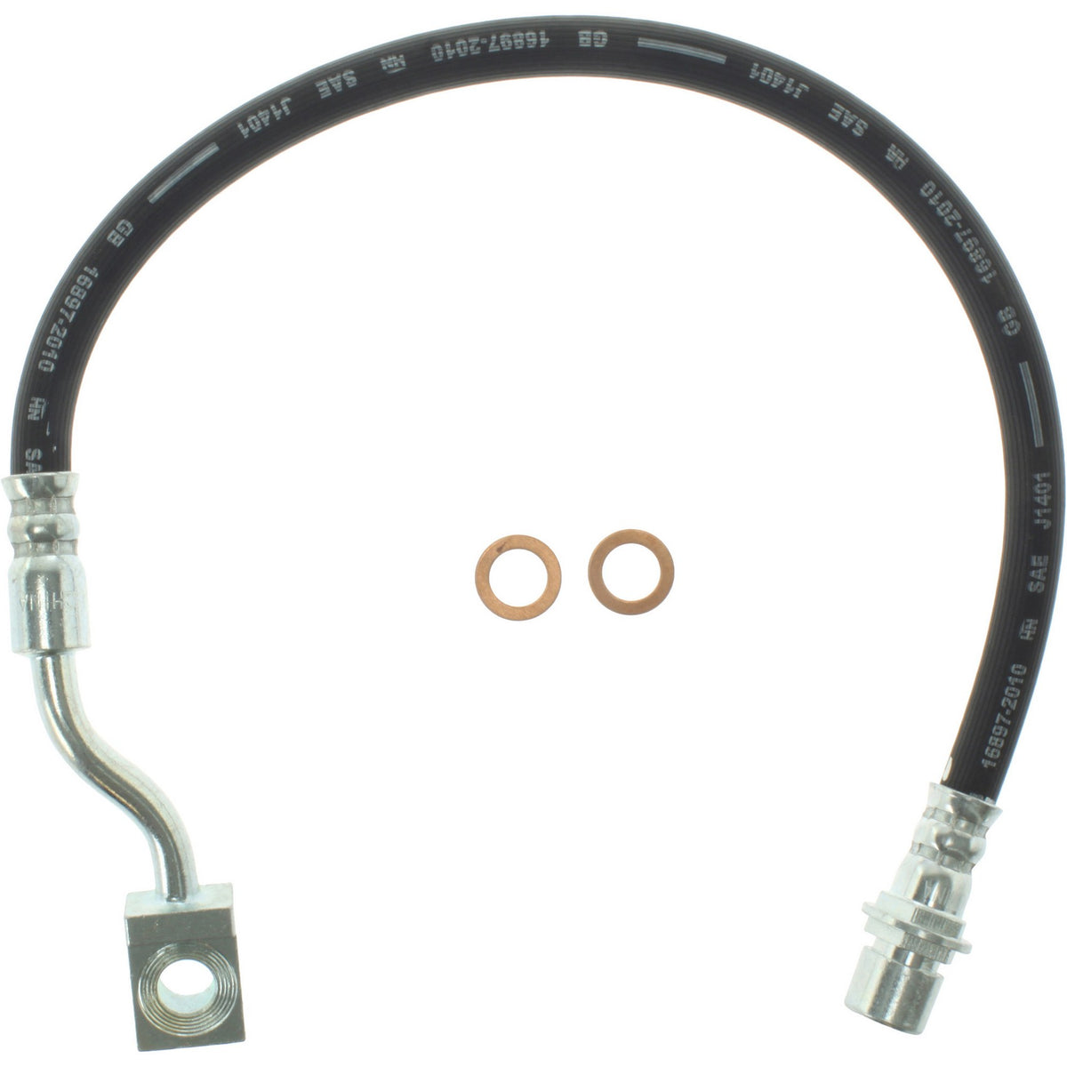 Centric Parts Brake Hydraulic Hose for 2007-2010 Chevrolet Silverado 2500 HD 150.66375