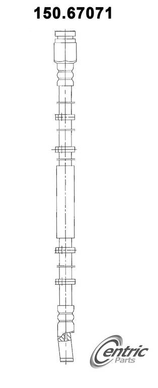 Centric Parts Brake Hydraulic Hose 150.67071