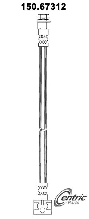Stoptech Centric Brake Hose - Rear 150.67312