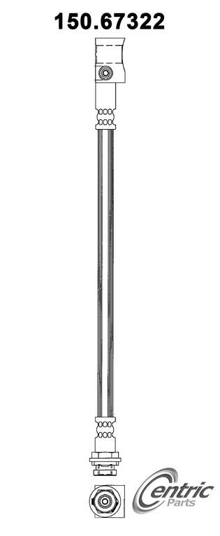 Centric Parts Brake Hydraulic Hose 150.67322