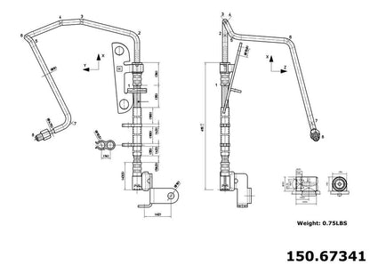 Centric Parts Brake Hose 150.67341