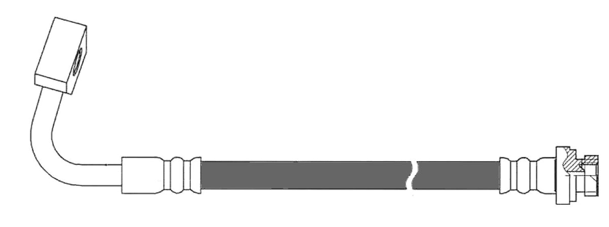 Centric Parts Brake Hose 150.67421