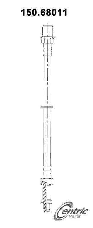 Centric Parts Brake Hydraulic Hose for 1961-1969 Chevrolet K10/K20 Pickup/Suburban and GMC 1000/1500 Series 150.68011