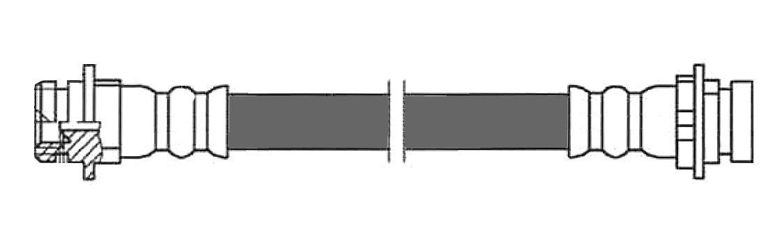 Centric Parts Brake Hydraulic Hose Hummer H3 for 2006-2010 150.69303