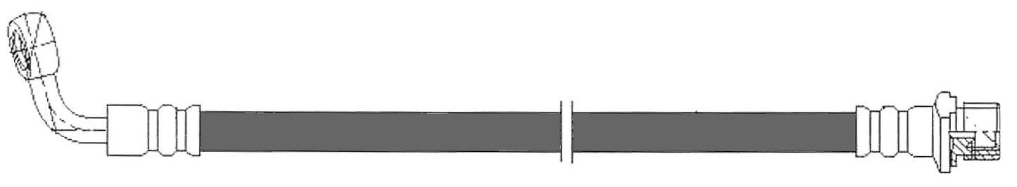 Centric Parts Brake Hydraulic Hose for Hino 155 2014-2012 150.75505