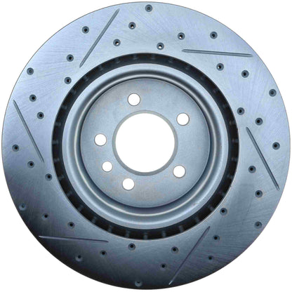 StopTech Select Sport Drilled And Slotted Brake Rotor; Front Left