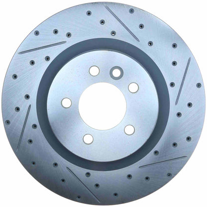 StopTech Select Sport Drilled And Slotted Brake Rotor; Front Left