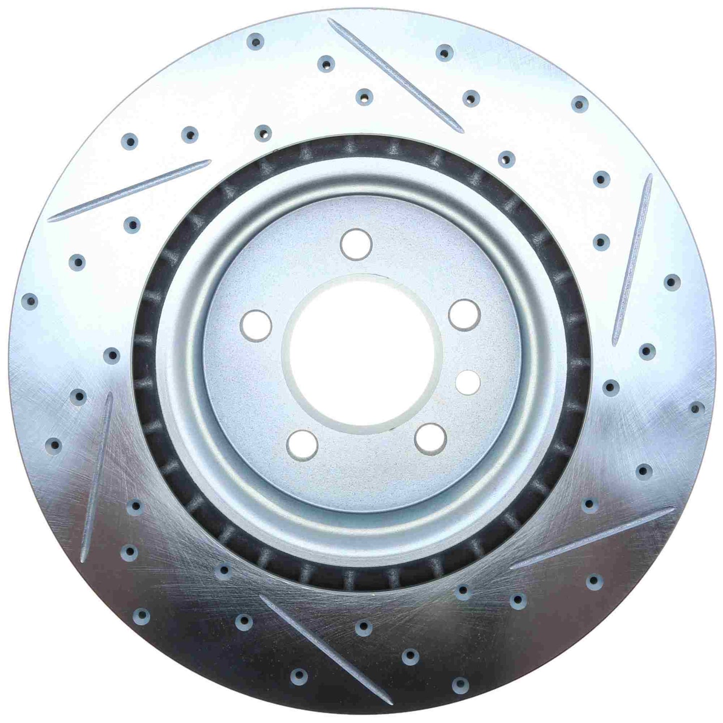 StopTech Select Sport Drilled And Slotted Brake Rotor; Front Right