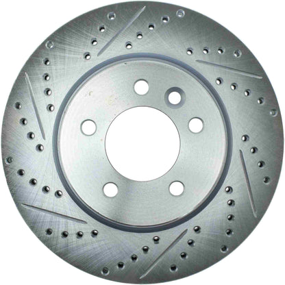 StopTech Select Sport Drilled And Slotted Brake Rotor; Front Right