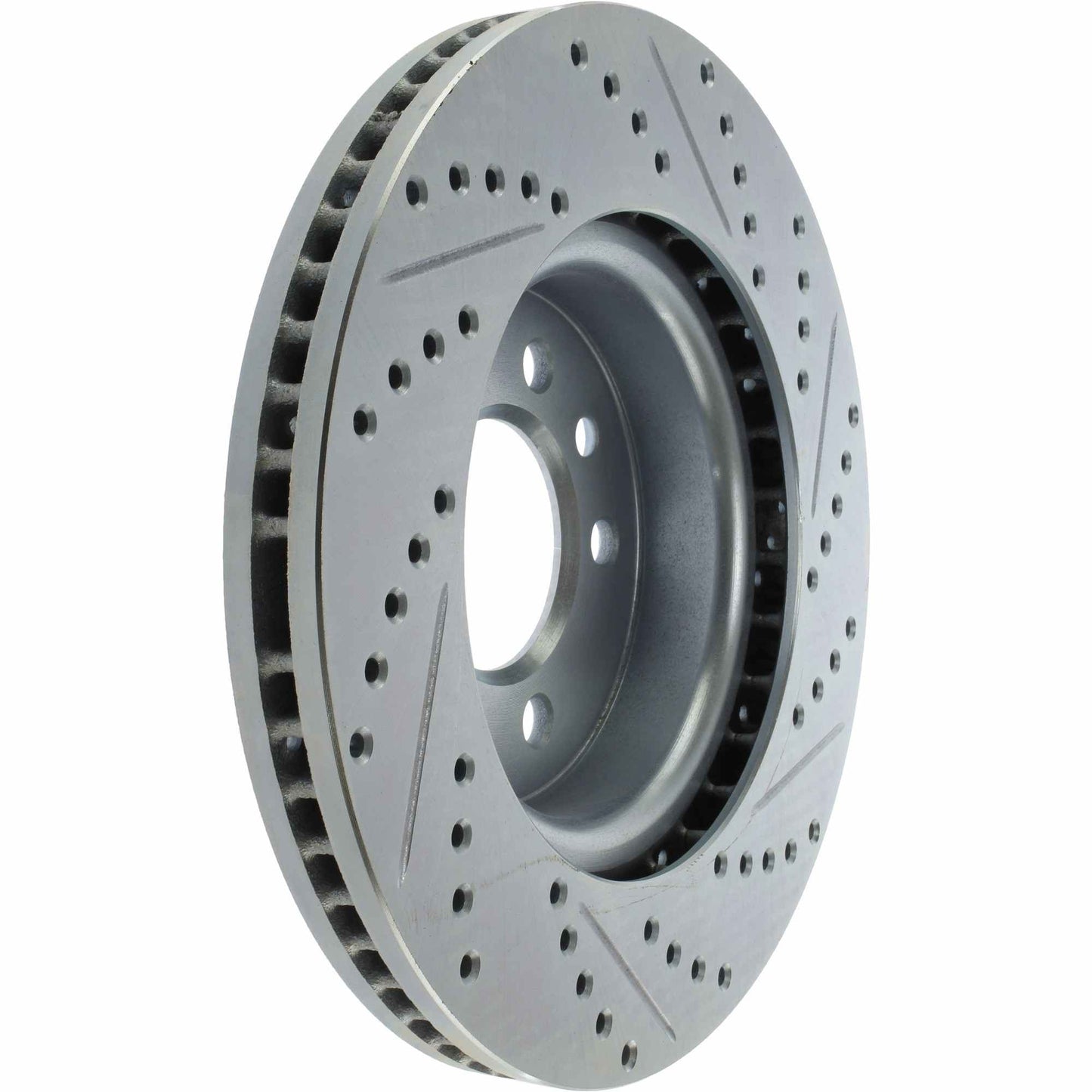 StopTech Select Sport Drilled And Slotted Brake Rotor; Front Right