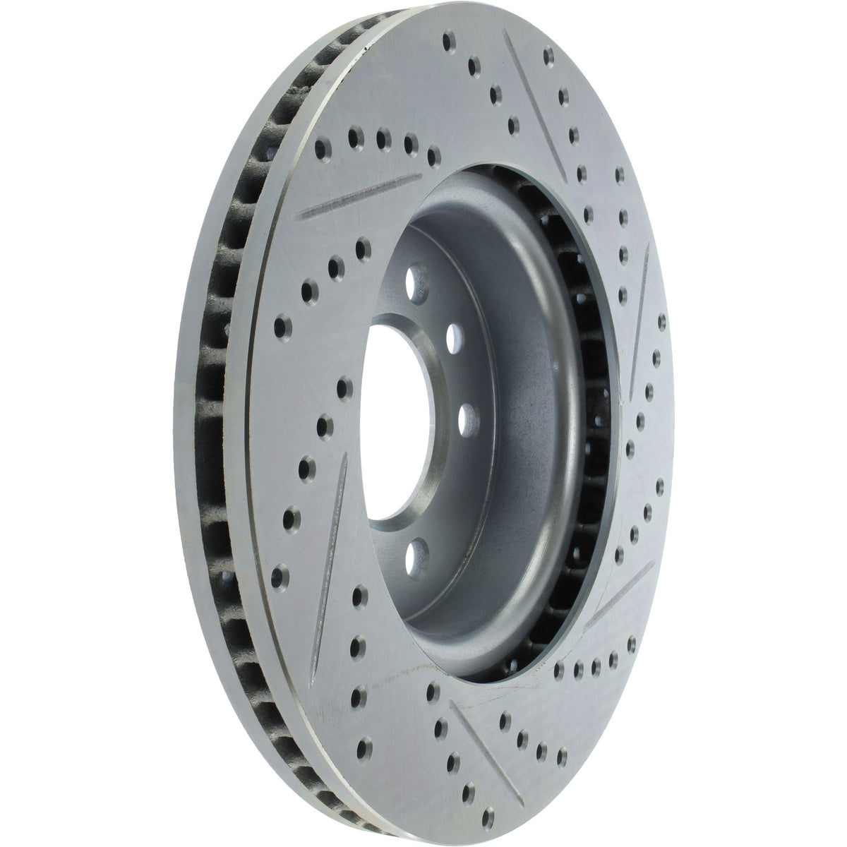 StopTech Select Sport Drilled And Slotted Brake Rotor; Front Right