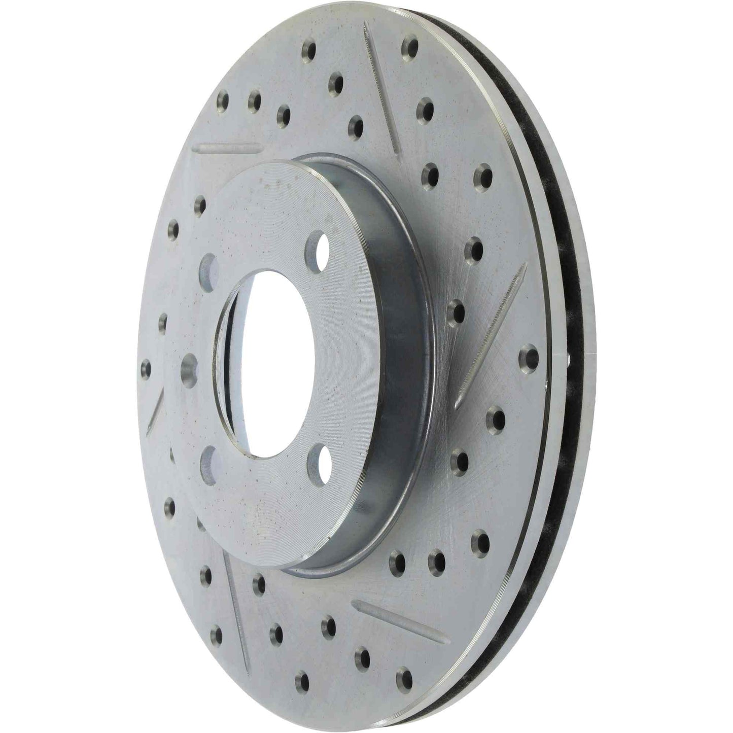StopTech Select Sport Drilled And Slotted Brake Rotor; Front Left