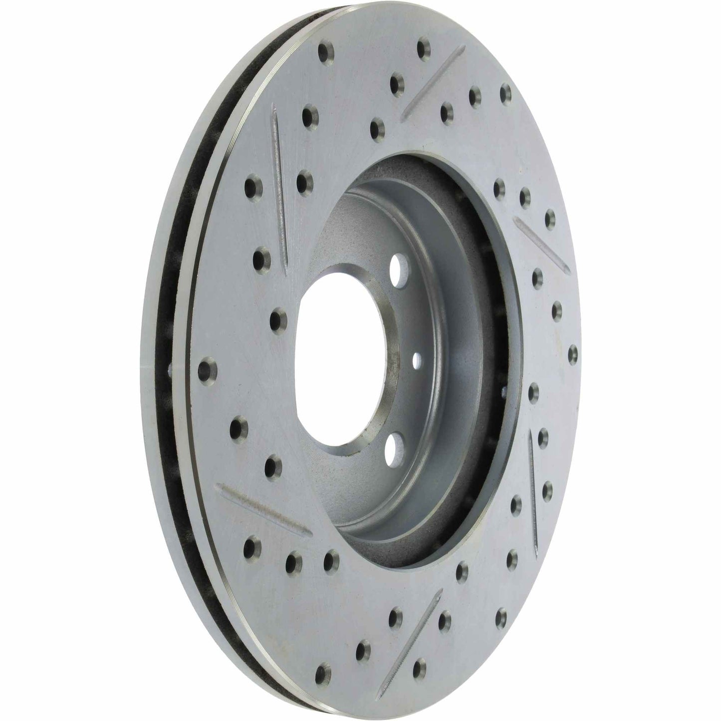 StopTech Select Sport Drilled And Slotted Brake Rotor; Front Left