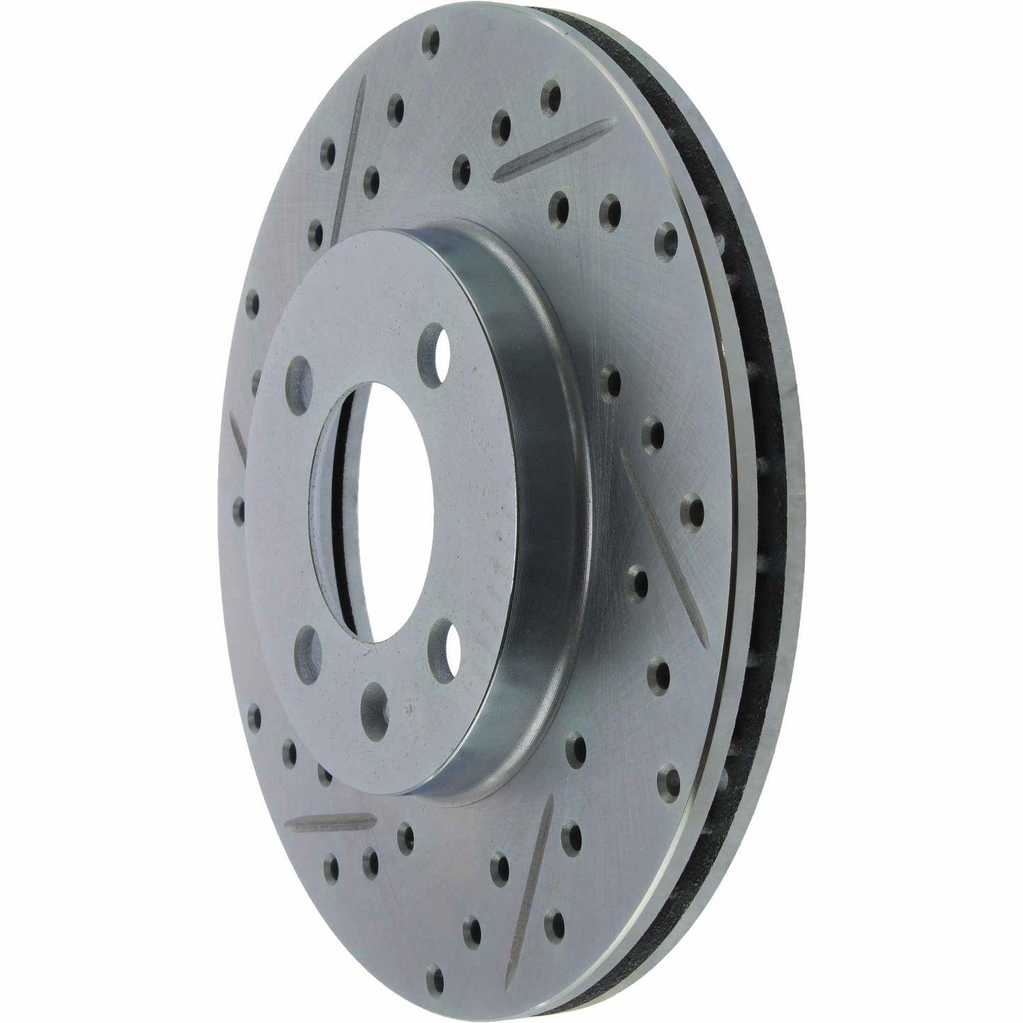 StopTech Select Sport Drilled And Slotted Brake Rotor; Front Right