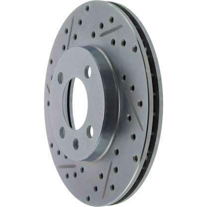 StopTech Select Sport Drilled And Slotted Brake Rotor; Front Right