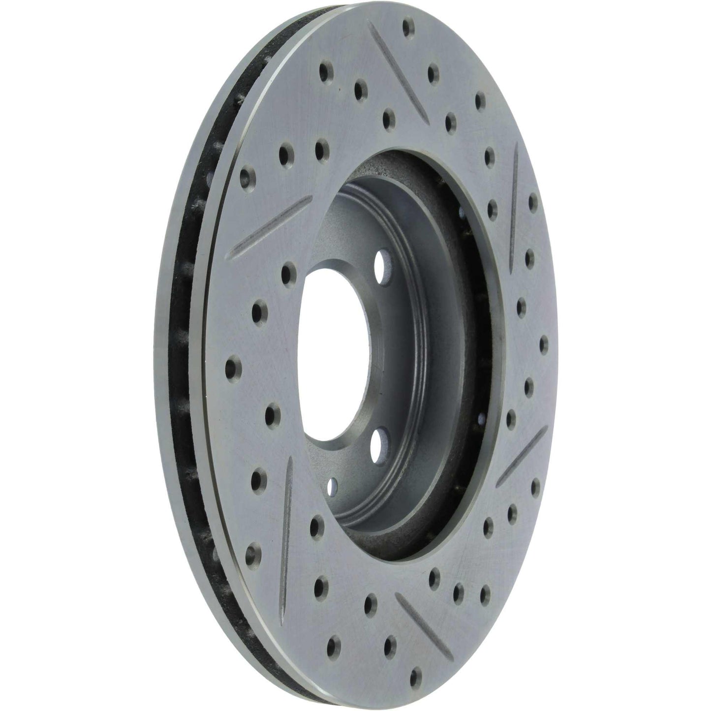 StopTech Select Sport Drilled And Slotted Brake Rotor; Front Right