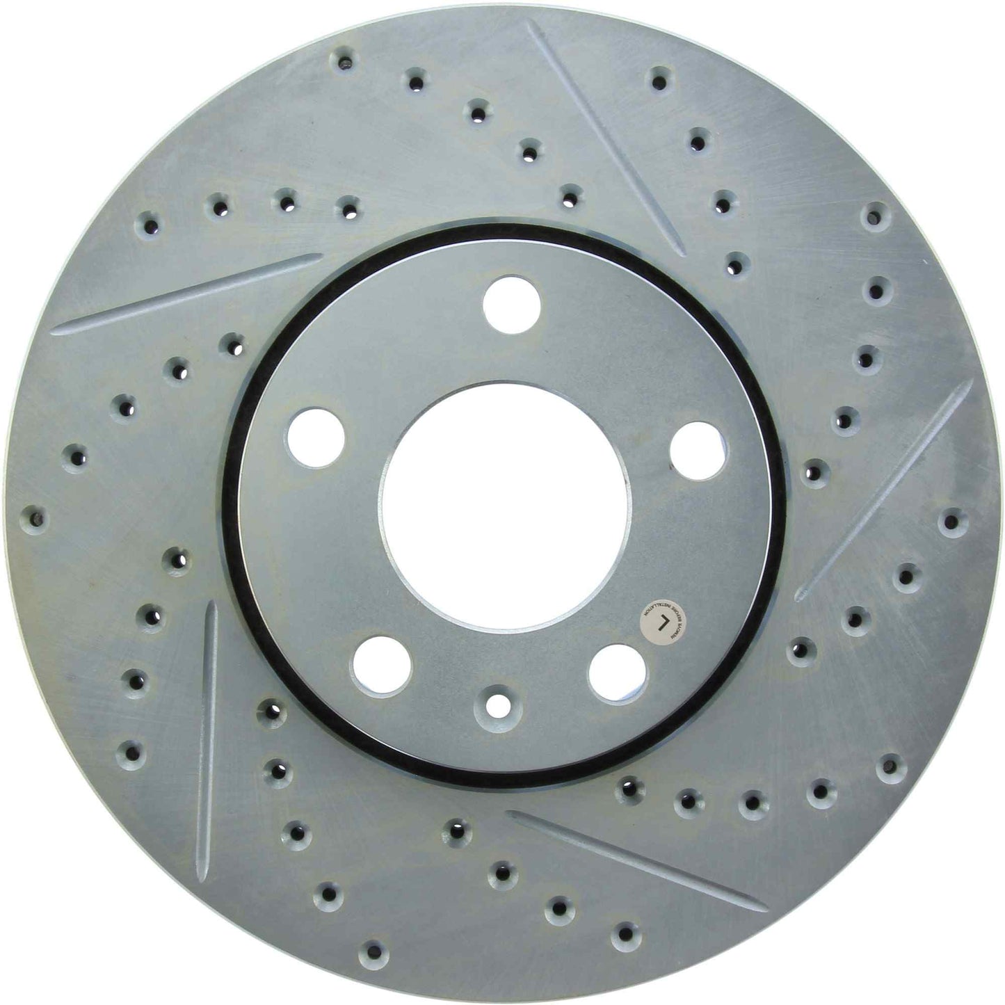 StopTech Select Sport Drilled And Slotted Brake Rotor; Front Left