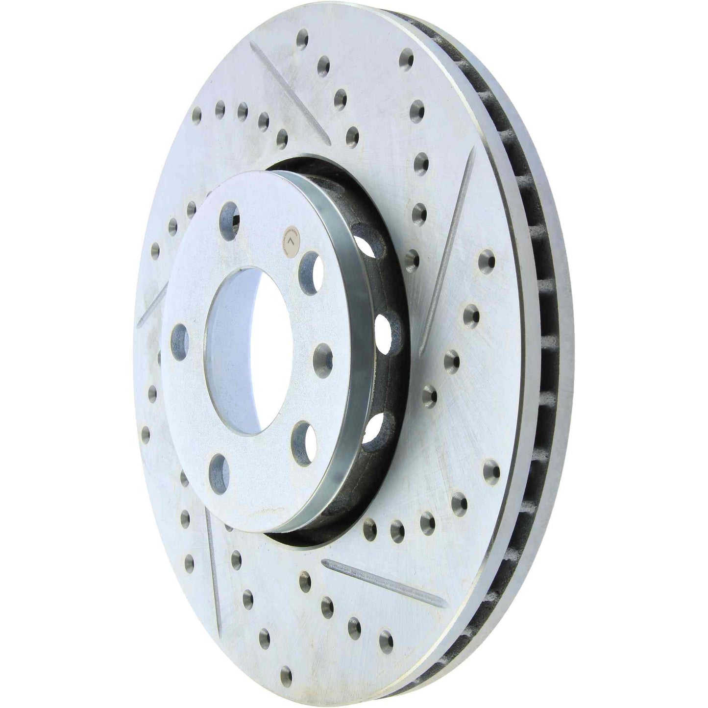 StopTech Select Sport Drilled And Slotted Brake Rotor; Front Left