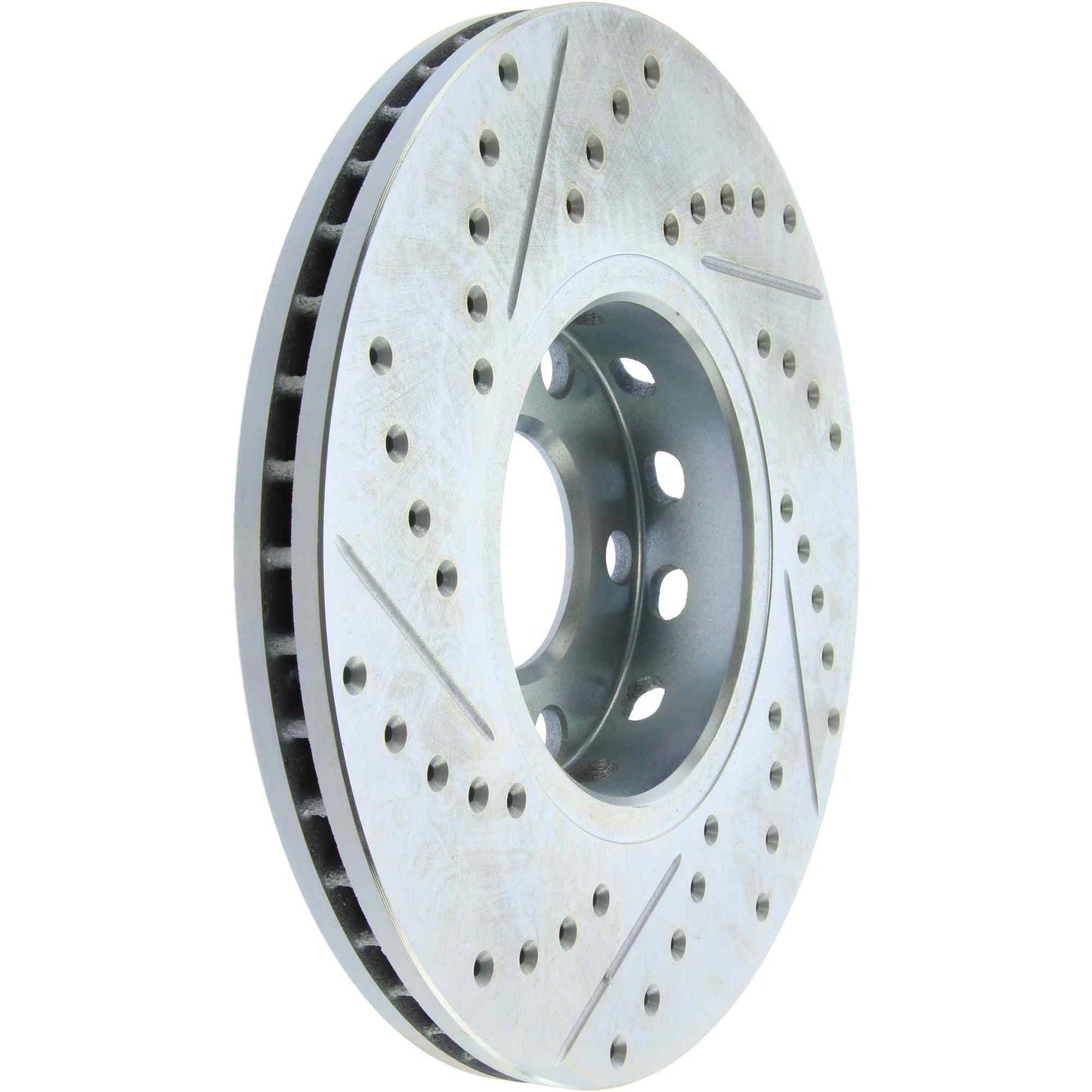 StopTech Select Sport Drilled And Slotted Brake Rotor; Front Left