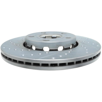 StopTech Select Sport Drilled And Slotted Brake Rotor; Front Right