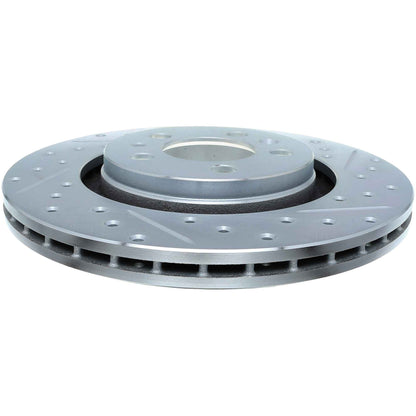 StopTech Select Sport Drilled And Slotted Brake Rotor; Front Left