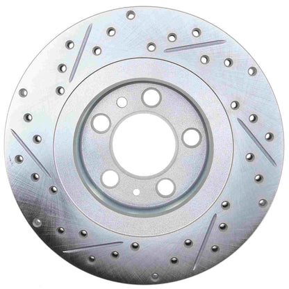StopTech Select Sport Drilled And Slotted Brake Rotor; Front Left