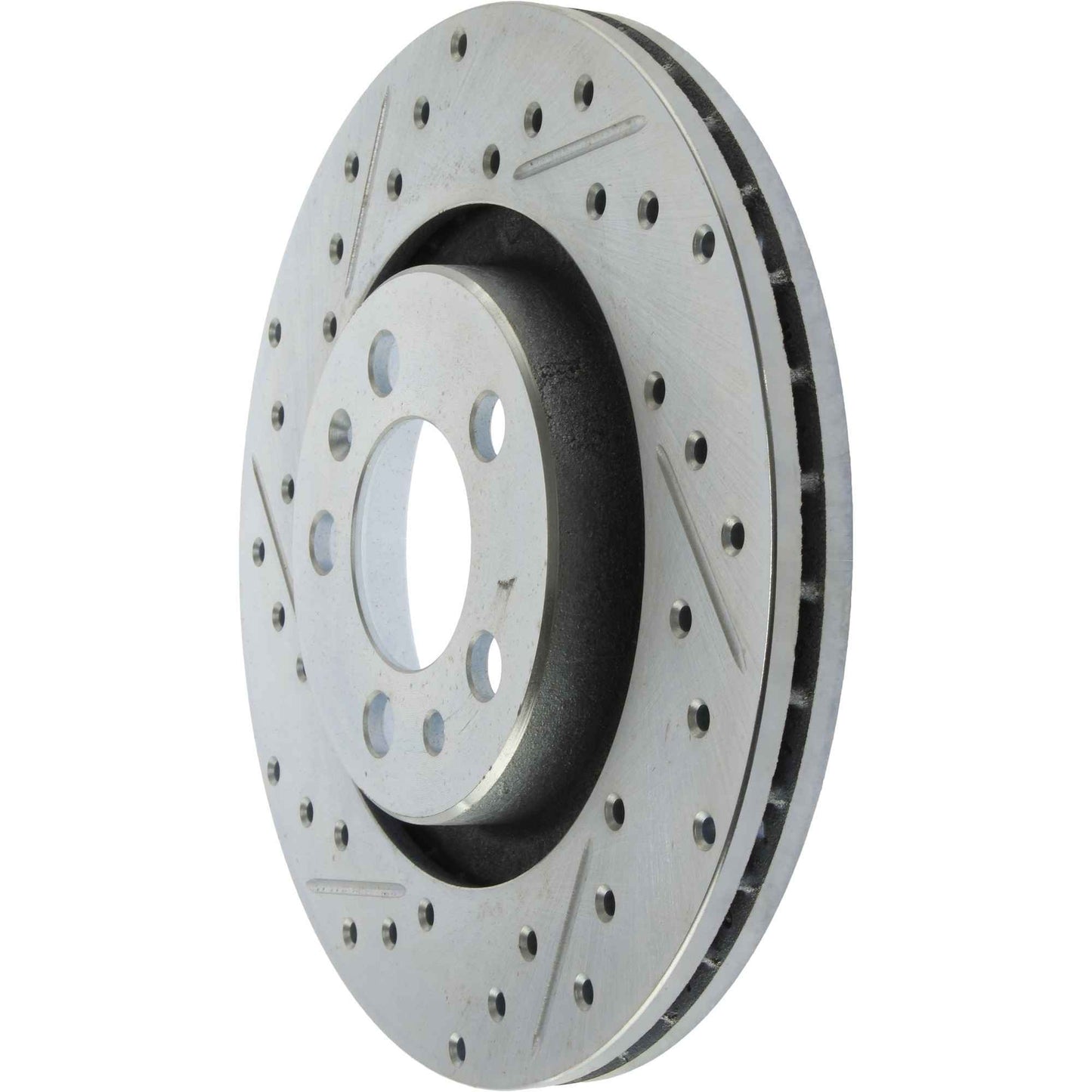 StopTech Select Sport Drilled And Slotted Brake Rotor; Front Right