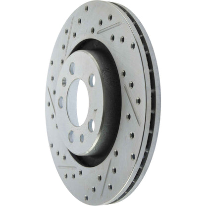 StopTech Select Sport Drilled And Slotted Brake Rotor; Front Right