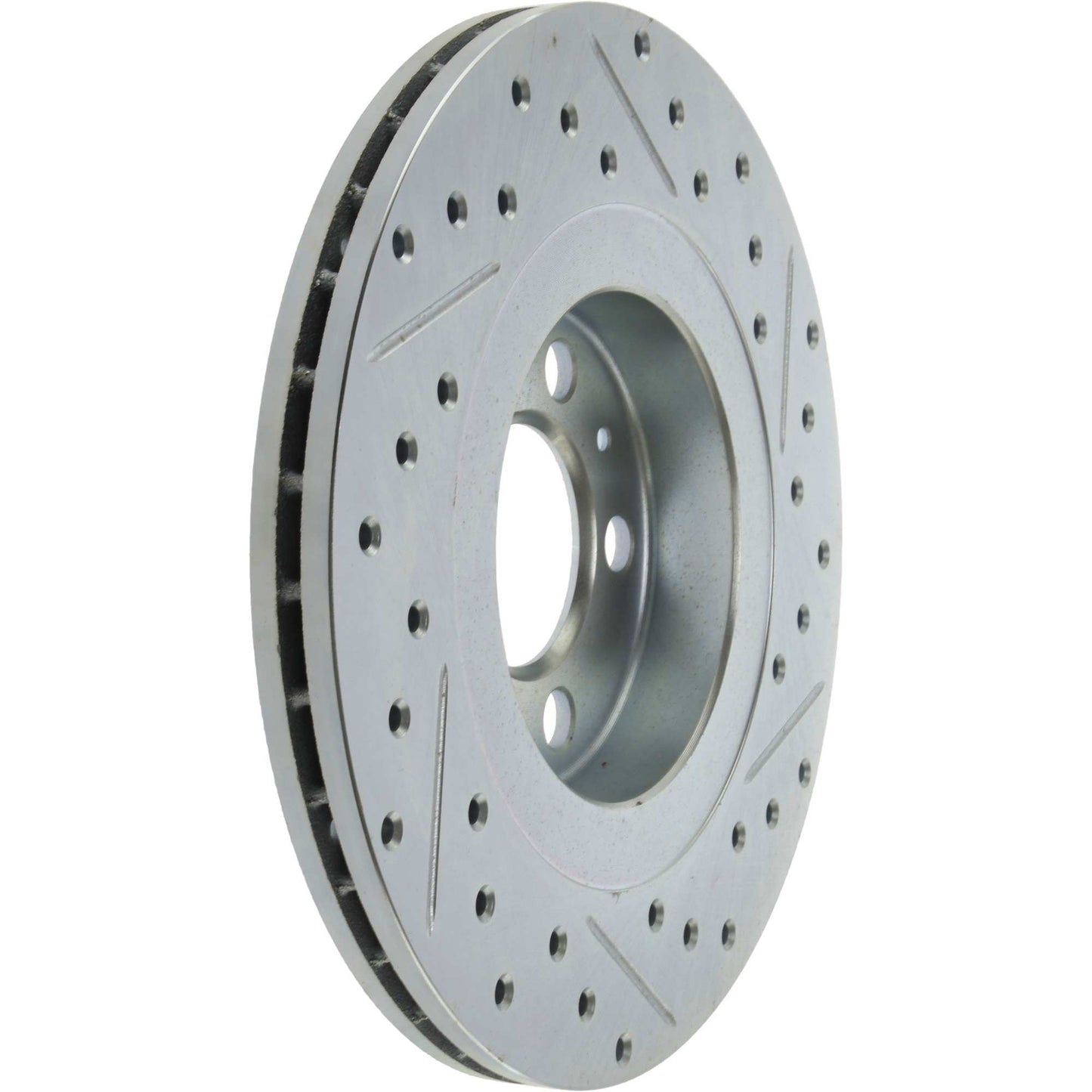 StopTech Select Sport Drilled And Slotted Brake Rotor; Front Right