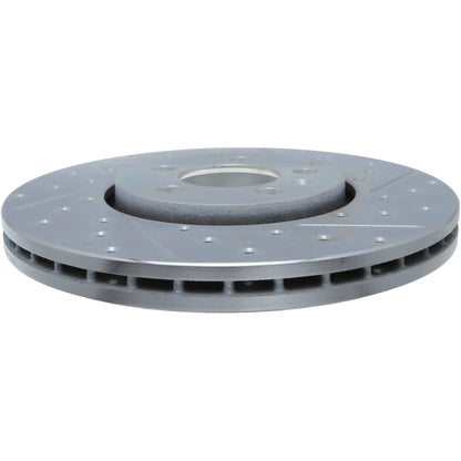 StopTech Select Sport Drilled And Slotted Brake Rotor; Front Left