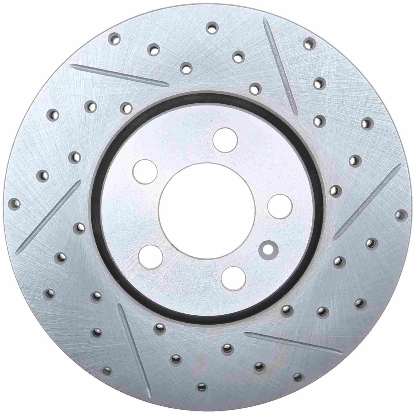 StopTech Select Sport Drilled And Slotted Brake Rotor; Front Left