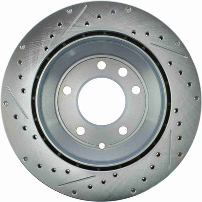 StopTech Select Sport Drilled And Slotted Brake Rotor;Front And Rear Left