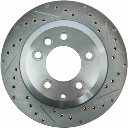 StopTech Select Sport Drilled And Slotted Brake Rotor;Front And Rear Left