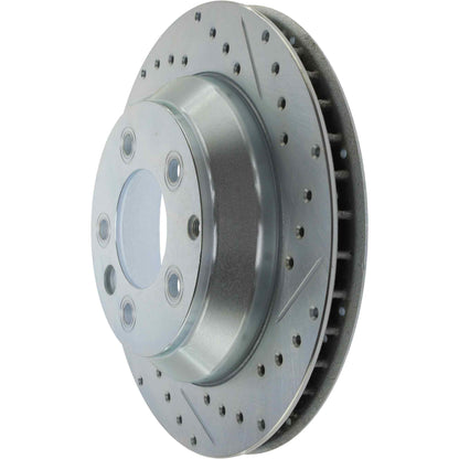 StopTech Select Sport Drilled And Slotted Brake Rotor;Front And Rear Left