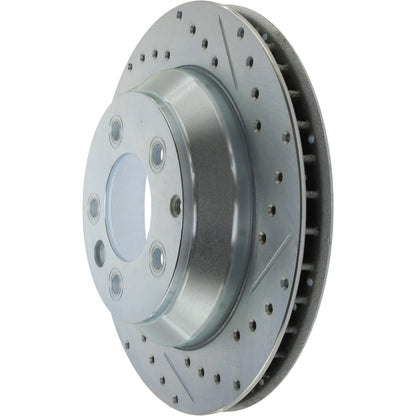 StopTech Select Sport Drilled And Slotted Brake Rotor;Front And Rear Left