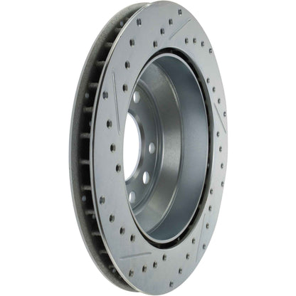 StopTech Select Sport Drilled And Slotted Brake Rotor;Front And Rear Left