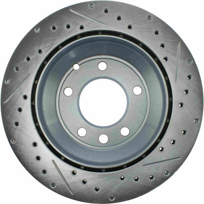 StopTech Select Sport Drilled And Slotted Brake Rotor;Front And Rear Right