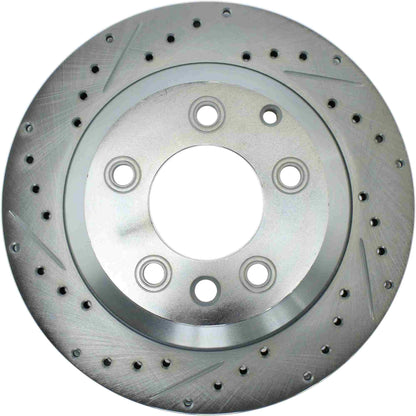 StopTech Select Sport Drilled And Slotted Brake Rotor;Front And Rear Right